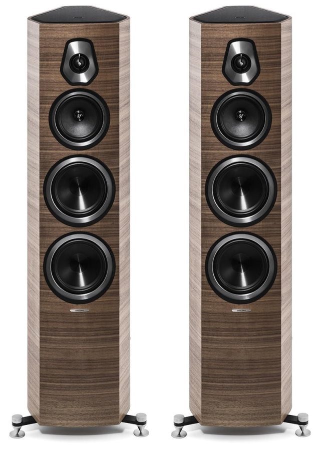 Sonus Faber Sonetto V kolumny podłogowe walnut front